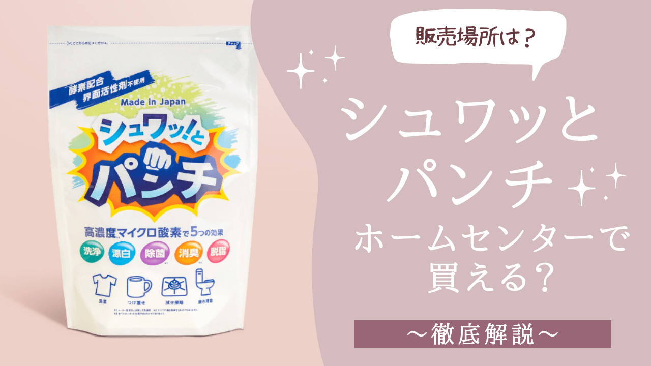 シュワッとパンチはホームセンターで買える？